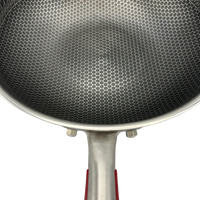 Healthy Bear SUS Hybrid Wok: 30cm with glass lid | BC-HW30N