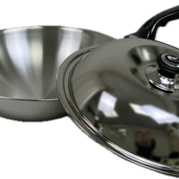 Whale | WW-33F | 5-layer Stainless Steel Wok: 33cm