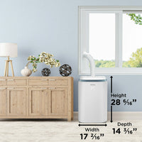 DPA080HE3WDB-6 | Danby Portable Air Conditioner: 12,500 BTU/h with heat pump, white