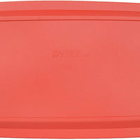234-PC | Pyrex Red Plastic Lid for 4 Quart (4.8 Quart Outside Measurement) Oblong Baking Dish
