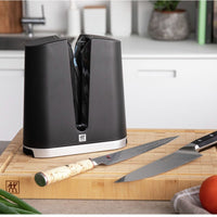 Zwilling V-EDGE knife sharpener: 8cm, black ABS | 32605-000