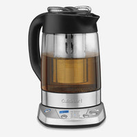 Cuisinart Tea Steeper & Kettle: 1500W, 1.0L tea / 1.0L water, s/s & glass body | TEA-200C