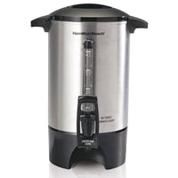 Hamilton Beach Coffee Urn: 45 cup, with easy-view water window, brushed aluminum | 40519C
