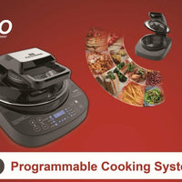 AirGO 5-in-1 Cooking System |AP360| Crepe/Naan Maker, Mini-Oven, Indoor Grill, Air Fryer, Robotic Stir Fryer