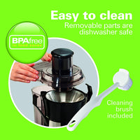 Hamilton Beach BigMouth Juice Extractor: 800W, black & s/s | 67608Z