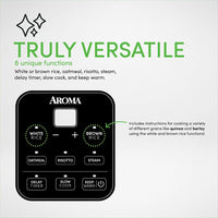 ARC-994SB | Aroma Rice Cooker 4 Cups, s/s, Digital