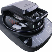 AirGO 5-in-1 Cooking System |AP360| Crepe/Naan Maker, Mini-Oven, Indoor Grill, Air Fryer, Robotic Stir Fryer