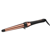 CD253TC |InfinitiPro by Conair Rose Gold Titanium Curling Wand 1-1/4" - 3/4"