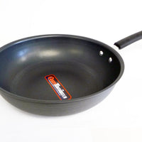 Healthy Bear hard anodized Wok |BCHA28WG| 28cm with Glass Lid