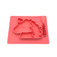 Tootsie B Unicorn Silicone Sectioned Plate | 05047
