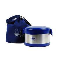 Whale / Sun Kung Thermal Lunch Kit |J950EB| 0.95L with divider basket, incl carrying bag, assorted color(blue/red)