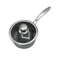 Targu Hybrid Sauce Pan: 16cm with glass lid | BC-HW16SPG