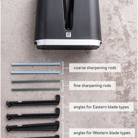 Zwilling V-EDGE knife sharpener: 8cm, black ABS | 32605-000