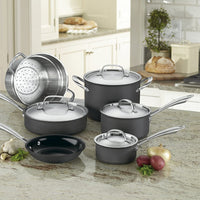 Cuisinart GreenGourmet 10-pc Cookware Set: hard-anodized, non-stick | GG-10