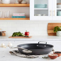 Cuisinart Contour Open Skillet w/ helper handle: 30cm, hard anodized, non-stick | 6422-30HC