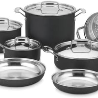 Cuisinart Multi-Clad Unlimited 12-piece Cookware Set: hard anodized | MCU-12N