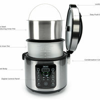 Aroma ARC-1120SBL SmartCarb Rice Cooker: 10 cup, multi-function