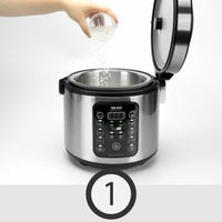 Aroma ARC-1126SBL SmartCarb Rice Cooker: 6 cup, multi-function