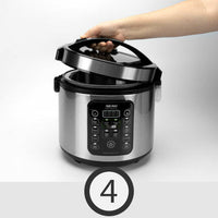 Aroma ARC-1126SBL SmartCarb Rice Cooker: 6 cup, multi-function