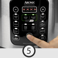 Aroma ARC-1120SBL SmartCarb Rice Cooker: 10 cup, multi-function