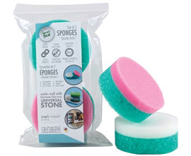 Universal Stone Set of 2 Double Duty Sponges | ITEM IV-D2