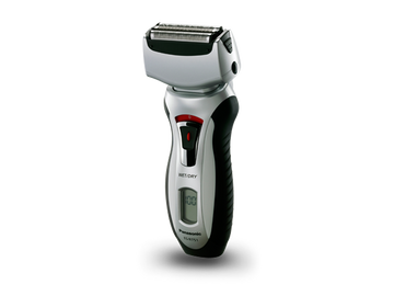 Panasonic Electric Shaver: rechargeable, 3-blade wet/dry, LCD screen, silver &amp; black | ESRT51S