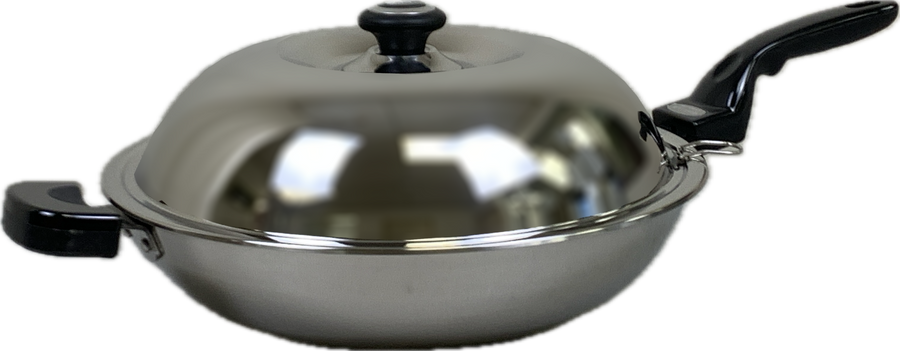 Whale | WW-30F | 5-layer Stainless Steel Wok: 30cm