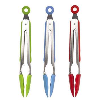 L.Gourmet 9'' Silicone Tongs with Pull Lock | 70297