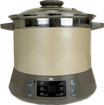 Whale Electric Stewing Pot: 1.2 L, Beige | WDZ-12G