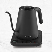 Cuisinart Cordless Gooseneck Kettle: 1.0L, 1200W, Variable temperature 140&deg;-212&deg;F, s/s body w/matte black finish | GK-1C