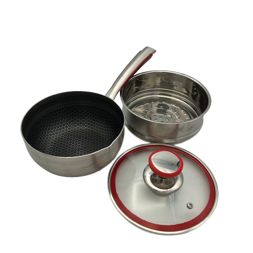 Targu Hybrid Sauce Pan: 18cm with glass lid | BC-HW18SPG