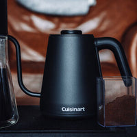 Cuisinart Cordless Gooseneck Kettle: 1.0L, 1200W, Variable temperature 140&deg;-212&deg;F, s/s body w/matte black finish | GK-1C