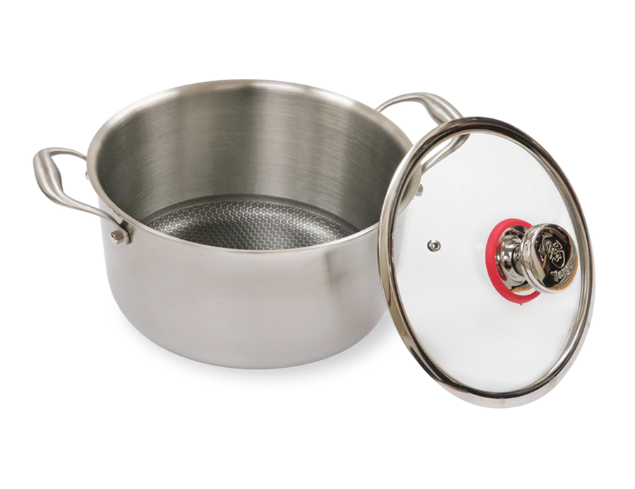 Targu Hybrid Dutch Oven: 20cm with glass lid | BC-HW20DOG