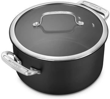 Cuisinart 6-qt Stock Pot anodized w/ glass lid | DSI66-24C