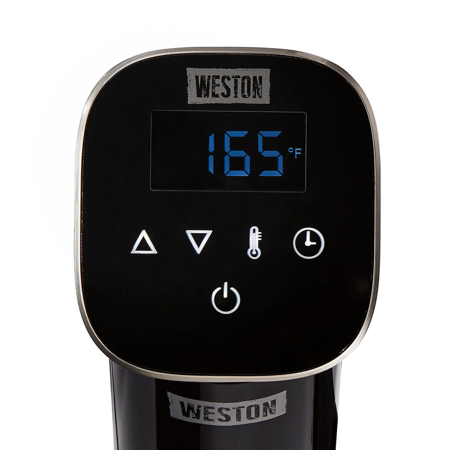 Weston Sous Vide Immersion Circulator: 800W with digital controls & display, black | 36200