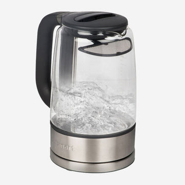 Cuisinart Glass Kettle: 1.7L, 1500W, brushed s/s | GK-17C