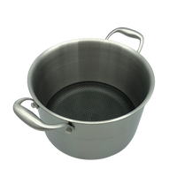 Targu Hybrid Stock Pot: 24cm with glass lid | BC-HW24SPG