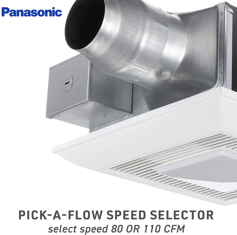 Panasonic Bath Fan Ceiling WhisperFitEZ w/Light | FV-08-11VFL5E