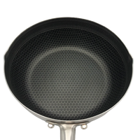 Healthy Bear SUS Hybrid Wok: 26cm with glass lid | BC-HW26G