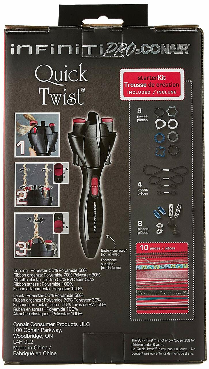 Conair Infiniti Quick Twist |CD205C| Battery Braid Maker