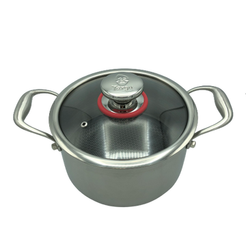 Targu Hybrid Dutch Oven: 20cm with glass lid | BC-HW20DOG