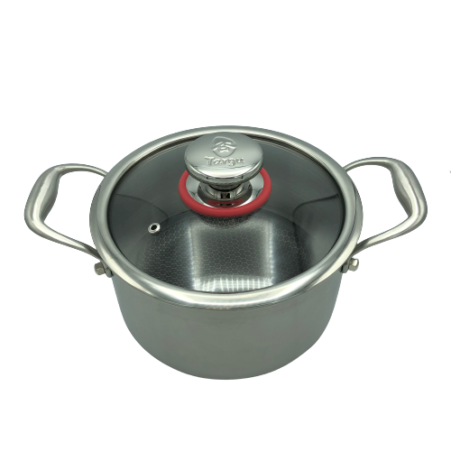 Targu Hybrid Dutch Oven: 20cm with glass lid | BC-HW20DOG