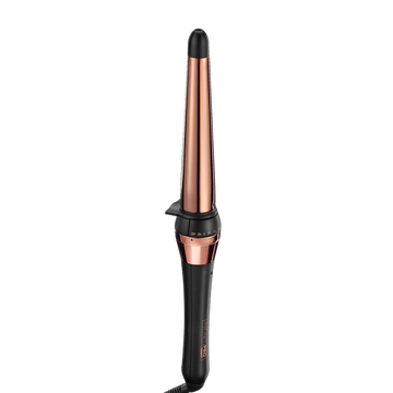 CD253TC |InfinitiPro by Conair Rose Gold Titanium Curling Wand 1-1/4" - 3/4"