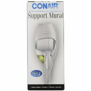 Conair 1600W Wall Mounted Hair Dryer with 2-heat & 2-speed