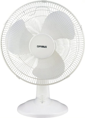 Optimus Desk Fan |F1230| 12", Oscillating, 3-speed