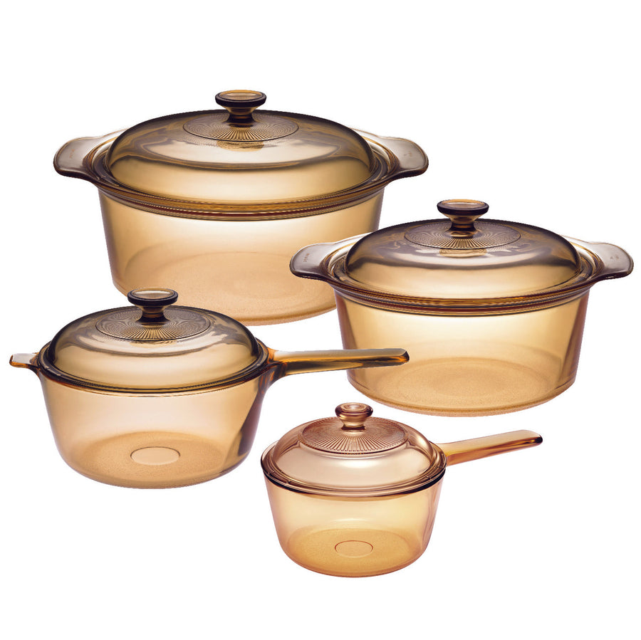 Visions Glass Cookware Set |VS228| 8-pieces