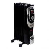 Optimus Oil Filled Heater: 7-fins, Digital | H-6015