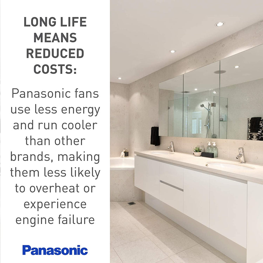 Panasonic Bath Fan Ceiling WhisperFitEZ w/Light | FV-08-11VFL5E